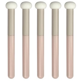 Juego de 5 brochas de maquillaje de hongos para rostro, nariz, párpados, veganos y no irritantes, ideal para iluminar y ocultar perfectamente