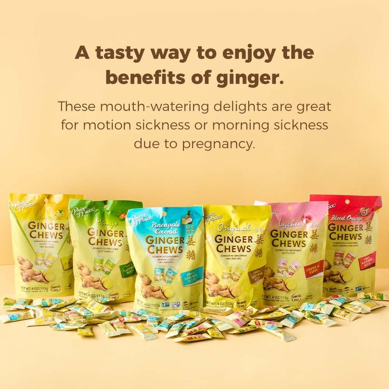 Prince of Peace Ginger Chews Assrted Flavors, 8 oz -