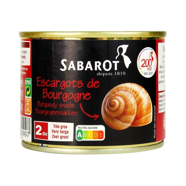 Sabarot Finest Burgundy Snails 200 g