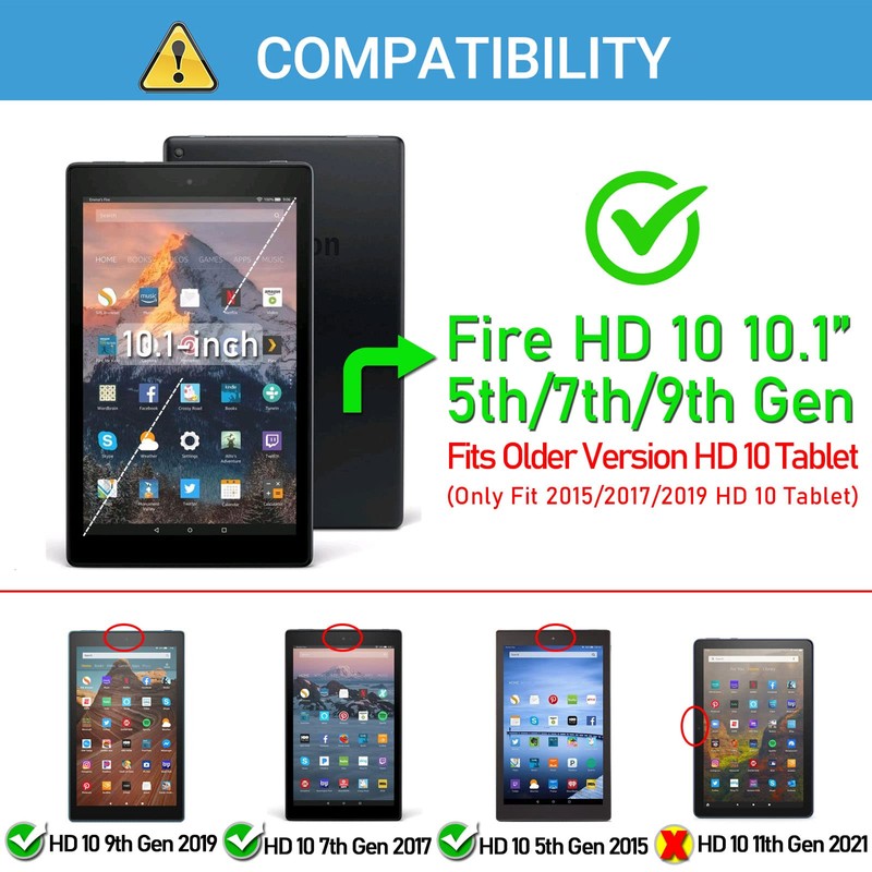 Case for Fire HD 10 Tablet 5th/7th/9th Generations Fire10.1 inch