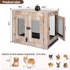 Agitree Pet Crate Furniture End Table - Rustic Style Small