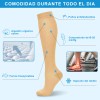 Medias Calcetas Compresión Alivia Varices Y Anti-fatiga 6par Nude G