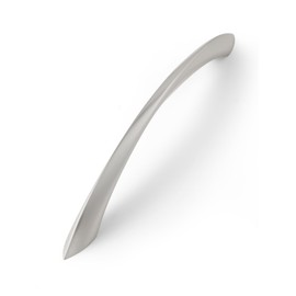 JIASENBAO 5 Pack Brushed Nickel Cabinet Pulls 7.56 Inch Arch Twisted Silver Handles Drawer Kitchen Cupboard Bathroom Dresser Cabinet Hardware Zinc Alloy