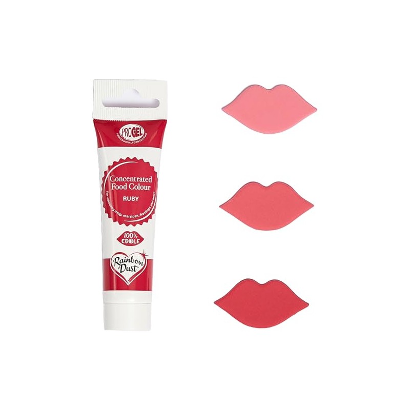 Rainbow Dust ProGel Professional Food Colouring, Ruby Red 25g