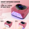 Ayshone Cordless UV LED Nail Lamp,72W Rechargeable Nail Dryer Gel