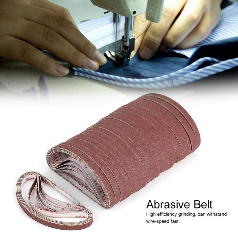 100 Pcs/Set Abrasive Sanding Belts Finger Sander Belt Power Finger