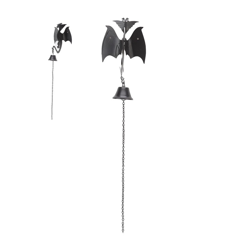 Wind Chime Gothic Dragon Design Retro Style Home Decoration Iron