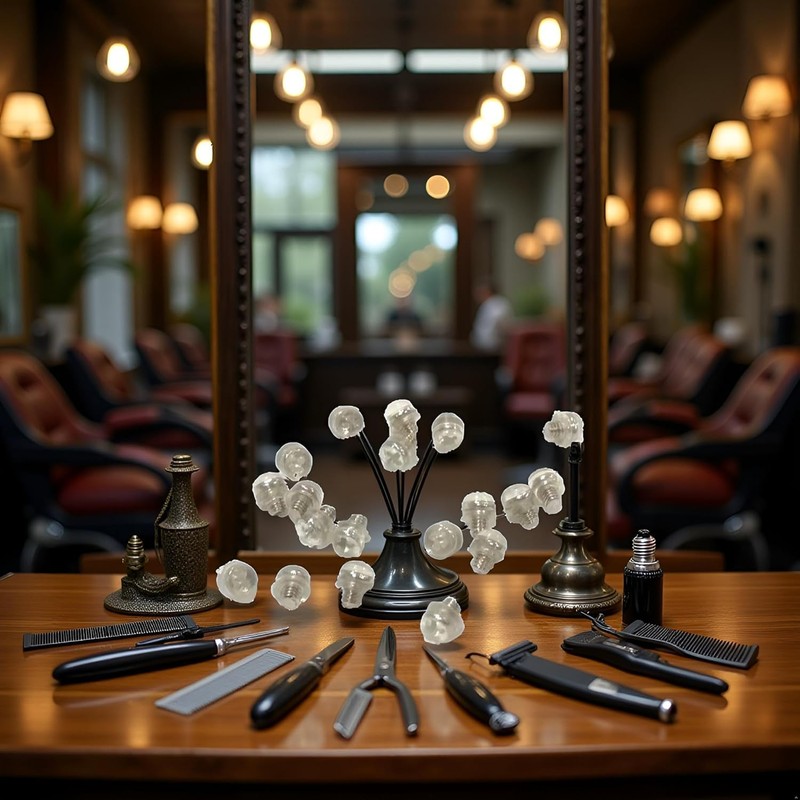 10Pcs Silver Hair Scissors Rubber Silencer Rubber Muffler Hair Scissor