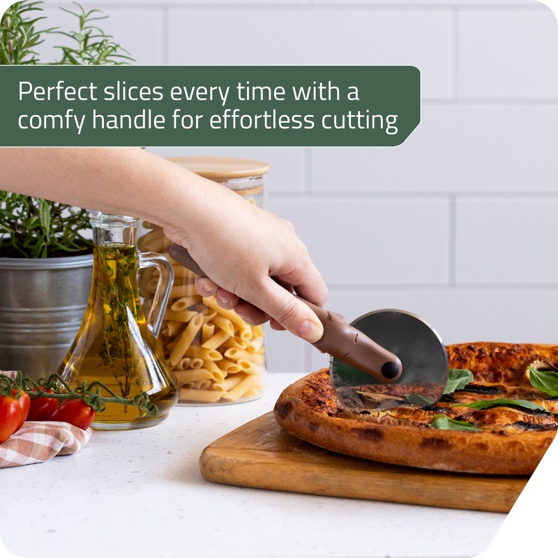 Peleg Design Puperoni Cute Pizza Cutter Wheel – Dog-Shaped Plastic