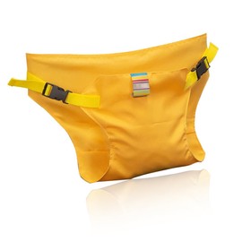 KEQAR Folding Seat Belt Portable Dining Chair Safety Belt Safety Belt for Baby Toddler (Yellow)