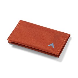 Allett Card Holder Wallet | Nylon, Bifold, Holds 2-12 Business Cards, Thin, Minimalist, Front Pocket | for Men and Women | Designed in USA, Potters Clay, Minimalist