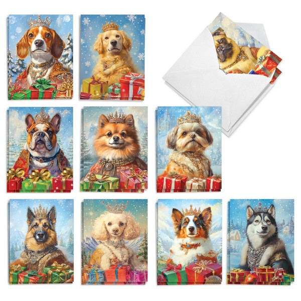The Best Card Company 20 Assorted Christmas Notecards Box Set