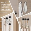Fenas Suction Cup Hooks for Shower - Bathroom Reusable Hooks