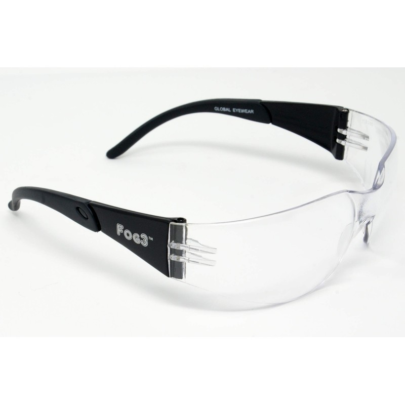 FOG3 Clear Antifog Motorcycle Sunglasses/Biker Glasses – Shatterproof UV400 Wraparound