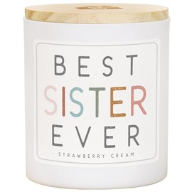 Simply Said, INC Strawberry Cream Candle - Best Sister Ever - Sister Birthday Gift Ideas - Sister Candle - Strawberry Scented Candle - Strawberry Soy Candle CDL1035