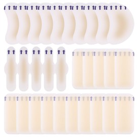 Blister Plasters,30 PCS Blister Plasters for Toes,Invisible Waterproof Hydrocolloid Gel Blister Bandages for Heels Toes and Skin Protection (3 Sizes)