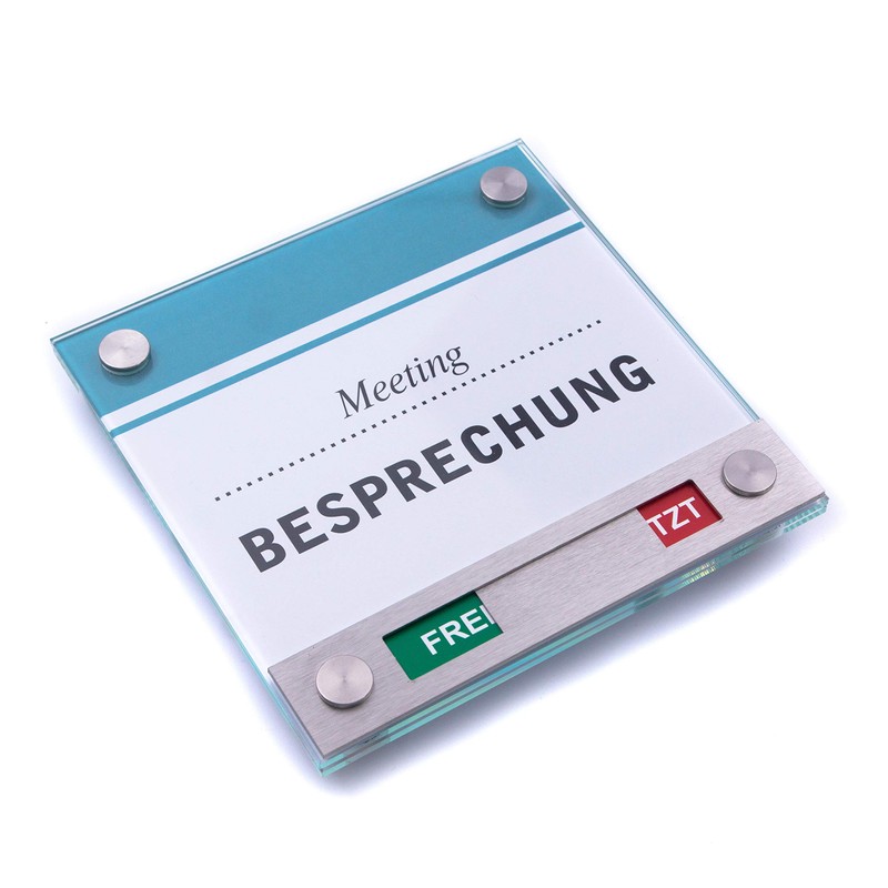 Logistic Sign System Vitrum 150/150 Door Sign with Red/Green Indicator