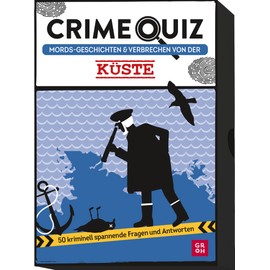 Crime Quiz - Mord's Stories and Crime from the Coast: 50 Criminally Exciting Questions and Answers | Guessing Game with 50 Quiz Cards in Sturdy Box