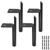 LifCratms 4Pcs Metal Furniture Legs 5 Inch, Matte Black Heavy