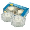 Crystal Tealight Holder - Shabbat Travel Candles - 2 Pack