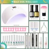 RSTYLE Gel Nail Polish Starter Kit with U V Light,