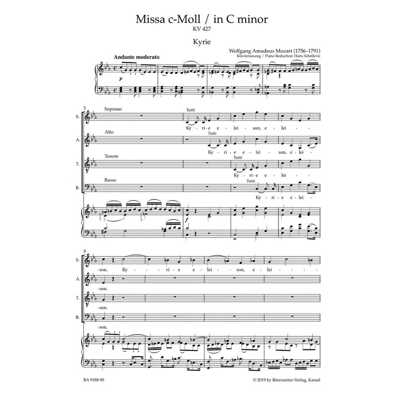 Mass in C Minor K.427 (Vocal Score)
