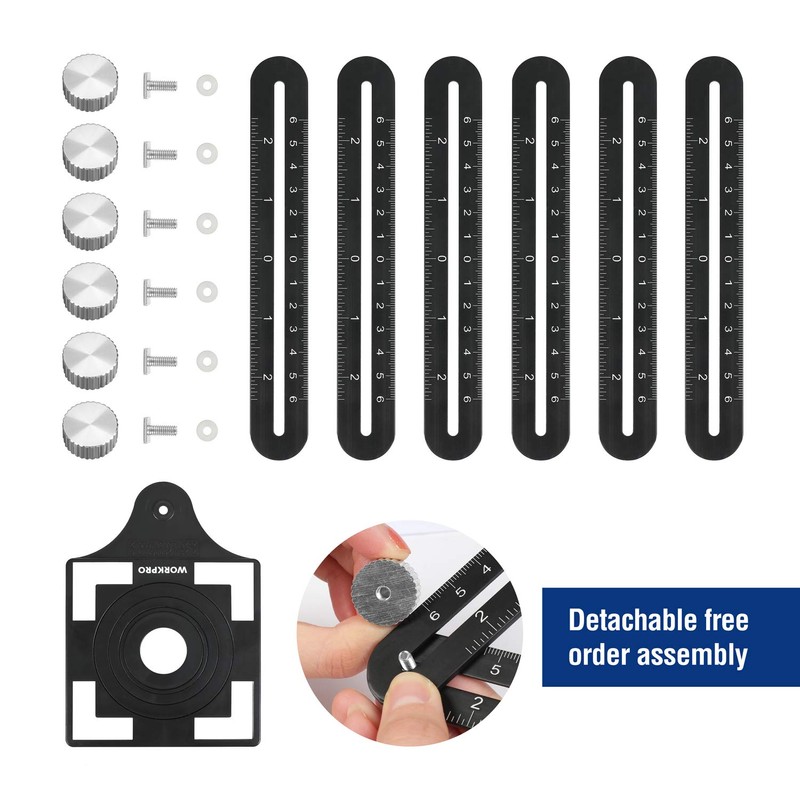 WORKPRO 10" and 6-Sided Angle Measuring Tool Combo Kit, Plastic
