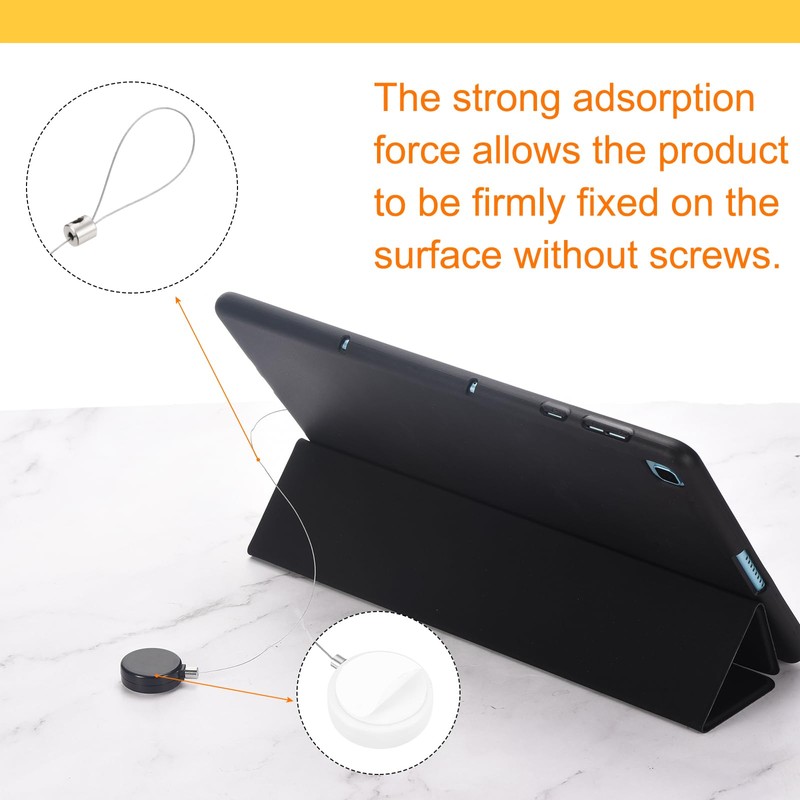 sourcing map 3.3ft Retractable Cable Lock with Latch Remote Control