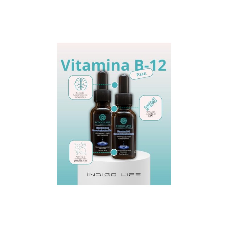 Vitamina B12 Sublingual Energía y Vitalidad 2 Pack - 2