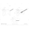 Inline Design Round Slim Stainless Steel 316 Handrail Bracket (Matte