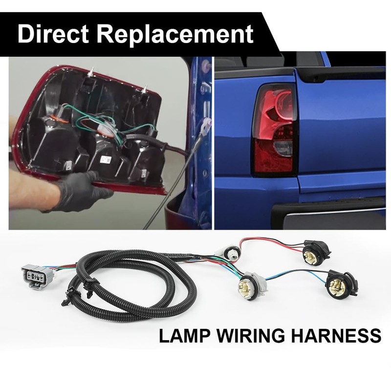 PIT66 Tail Light Wiring Harness Rear Left Driver Compatible with