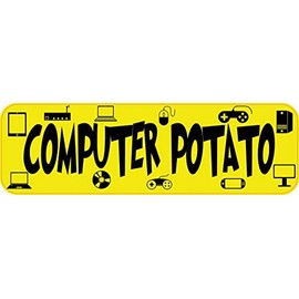 StickerTalk Computer Potato Magnet, 10 inches by 3 inches