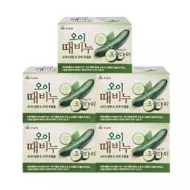 Mugunghwa 무궁화 때비누 오이 90g x5개 Mugunghwa Soap Oat 90g x 5 Pieces