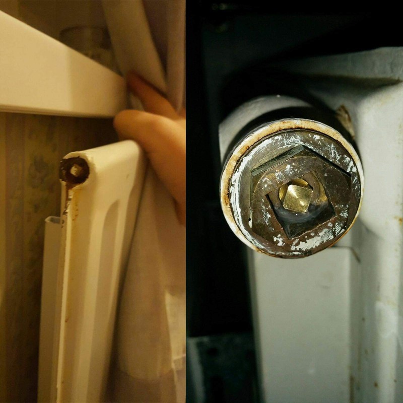 EMSea Heating Radiator Bleed Screw, Rotating Threaded Control for Bleed