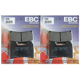 EBC Kevlar Organic Front Brake Pads (2 Sets) for Both Calipers 2012 Ducati Multistrada 1200 S Sport / FA244