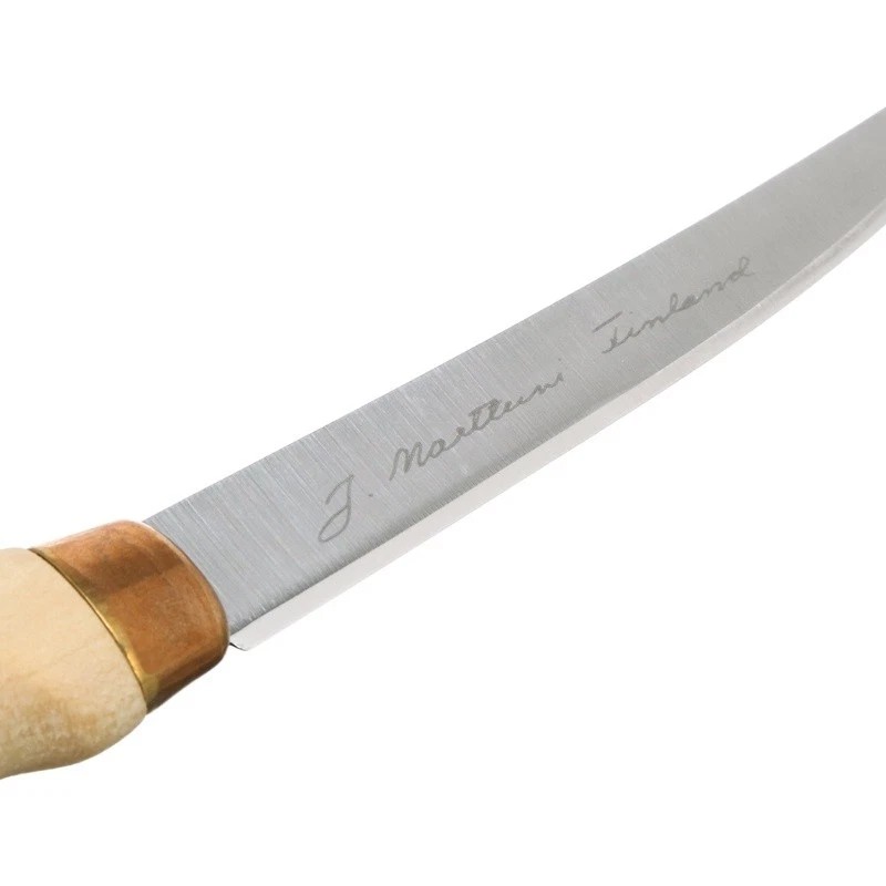 Unbranded Fillet Knife W/ Leather Sheath Sharpener Scandinavian Steel Ergonomic