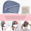Microfibre Hair Towel x2 Bath Towel Hair Wrap Large (UK