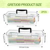 GRETJOB 2 Pack Seed Storage Organizer Box, Portable Seed Packet