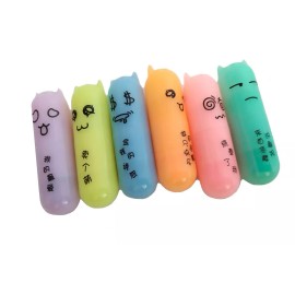 Tian Fu 6 Marcatextos Colores Pastel Capsula Diablitos Resaltador