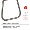 Gedy Towel ring Tonga Graphite Matte