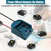 2 Pack Power Wheel for Makita 18V Battery Adapter, Power