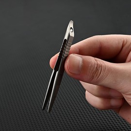 NHDT SW912 Small Titanium Tweezers Tool.Ultralight and Portable EDC Tweezers, Easy to Hold, And Use for Precision Splinter Removal or Holding Small Parts.