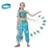 Lito Angels Arabian Princess Jasmine Costume with Headband Fancy Dress