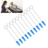 10PCS Piano Tuning Mutes Metal Handle Triangular Rubber Fixing Tool