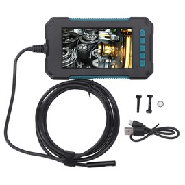 4.3in Industrial Endoscope Dual Lens 1080P 8mm Handheld Inspection Camera Borescope with Hard Wire for Repair 2m / 6.6ft