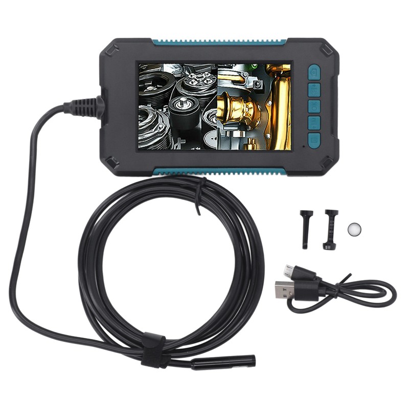 4.3in Industrial Endoscope Dual Lens 1080P 8mm Handheld Inspection Camera