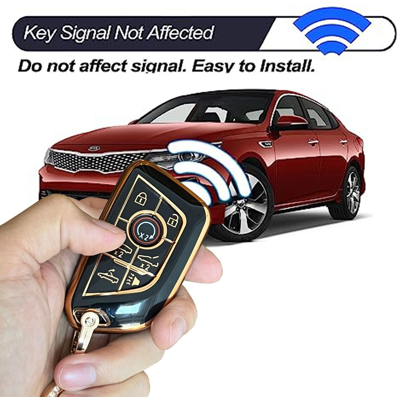 TAPAYICA For Chevy Corvette Key Fob Shell Keyless Remote Key