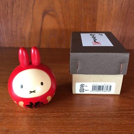Usaburo Kokeshi Folk Art Miffy Fukudaruma Kokeshi Display Time at Home