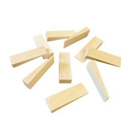 Tolux Wooden Wedges, Hardwood Wedge, Beech Wood Wedge, Wooden Doorstop, Handy Tool in Carpentry, Construction and Various DIY Projects, Size 65x20x12 mm, Pack of 10 pcs