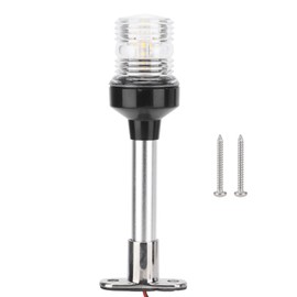 8in Sailing Signal Light DC12V-24V 5W 360° All Round LED Anchor Stern Lamp IP66 White for Boat